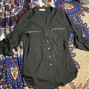 Gray Calvin Klein blouse